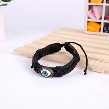 Load image into Gallery viewer, Punk Crystal Leather Wristband