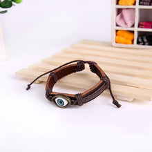 Load image into Gallery viewer, Punk Crystal Leather Wristband