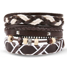 Load image into Gallery viewer, IFMIA Vintage Bohemia Beads Leather wristband