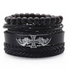 Load image into Gallery viewer, Alloy Woven Leather wristband