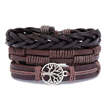 Load image into Gallery viewer, LETAPI 4pcs/set Braided Wrap leather wristband