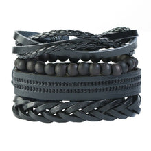 Load image into Gallery viewer, LETAPI 4pcs/set Braided Wrap leather wristband