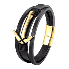 Load image into Gallery viewer, Anchor Fashion Luxury Braided Rope Stainless Steel Men Bracelet