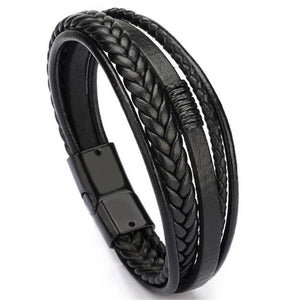 Natural leather Magnet wristband