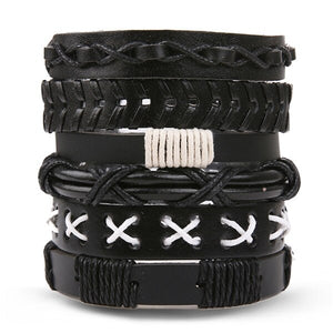 IFMIA Vintage Bohemia Beads Leather wristband