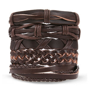 IFMIA Vintage Bohemia Beads Leather wristband