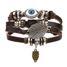 Load image into Gallery viewer, IFMIA Vintage Bohemia Beads Leather wristband
