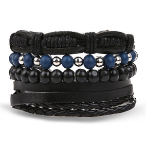 IFMIA Vintage Bohemia Beads Leather wristband