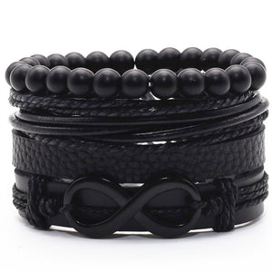 Alloy Woven Leather wristband