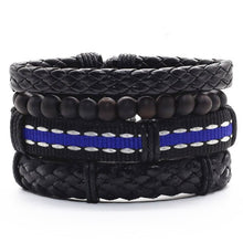 Load image into Gallery viewer, Alloy Woven Leather wristband
