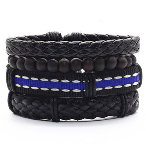 Alloy Woven Leather wristband