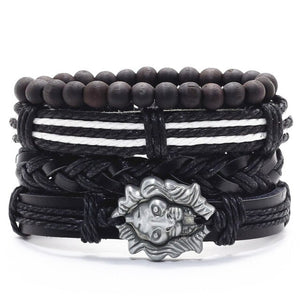 Alloy Woven Leather wristband