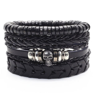 Alloy Woven Leather wristband