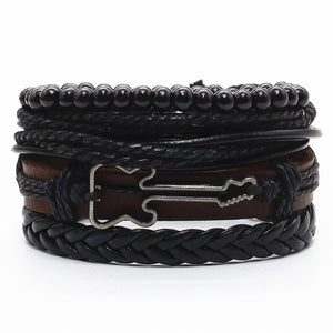 Alloy Woven Leather wristband