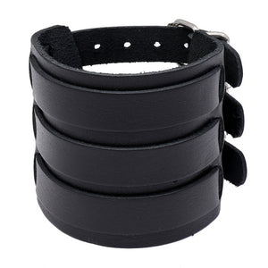 LETAPI Fashion Wide Genuine Leather Bracelet