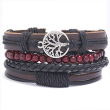 Load image into Gallery viewer, LETAPI 4pcs/set Braided Wrap leather wristband
