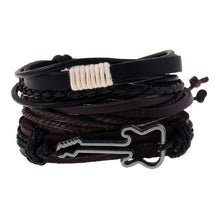 Load image into Gallery viewer, LETAPI 4pcs/set Braided Wrap leather wristband
