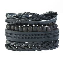 Load image into Gallery viewer, LETAPI 4pcs/set Braided Wrap leather wristband
