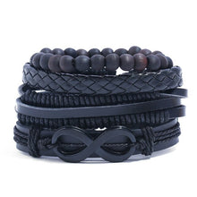 Load image into Gallery viewer, LETAPI 4pcs/set Braided Wrap leather wristband
